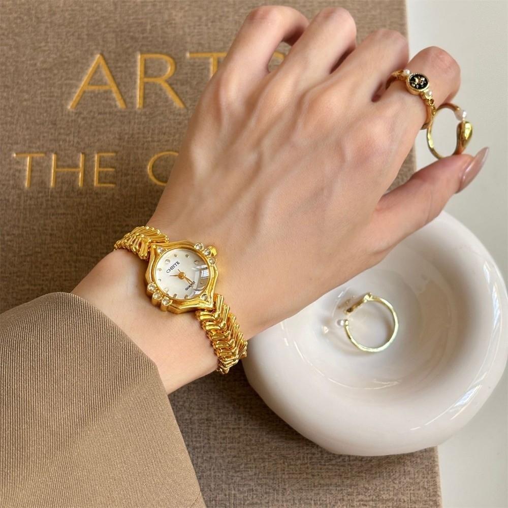 Adjustable Golden Bracelet Watch Luxury Ladies Quartz Watches Fashion Quartz Watch Birthday Gift