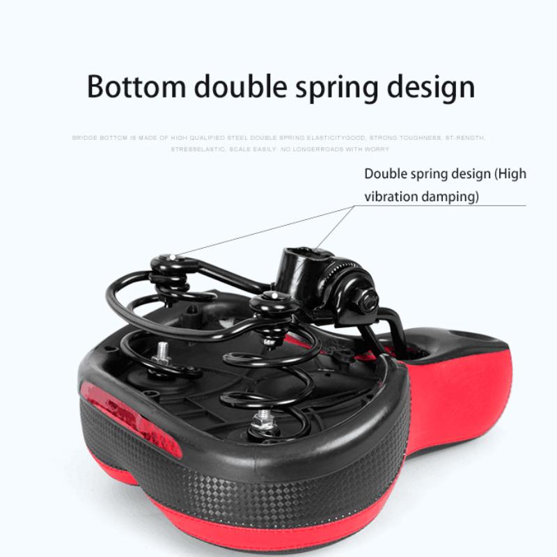 Новое 3D гелевое велосипедное седло Extra Wide Comfort Ультрамягкое седло для горного велосипеда Мягкая силиконовая подкладка на сиденье Велосипедные запчасти