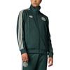adidas Спортивная повседневная мужская куртка с длинным рукавом и винтажным воротником-стойкой в полоску сбоку, куртка цвета зеленого цвета IT4130