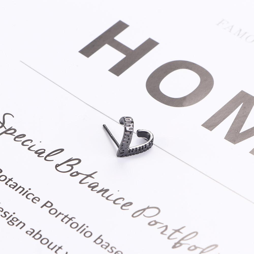 Punk Silver Plate Women Trend Cross Geometry Men Earrings Korean Style Earrings Metal Ear Studs