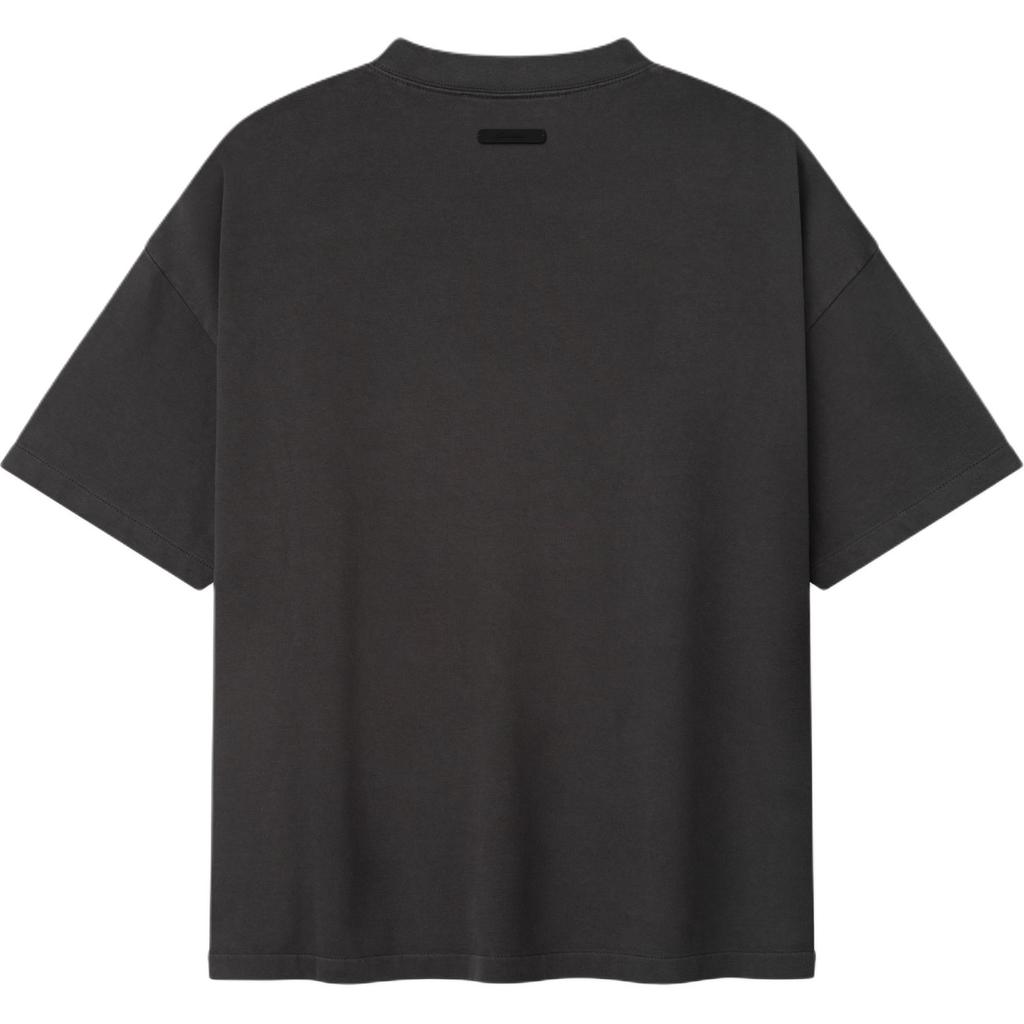 Fear of God Essentials Футболка с коротким рукавом в стиле 90-х Campus, выцветший черный, мужские топы 125SP262001F