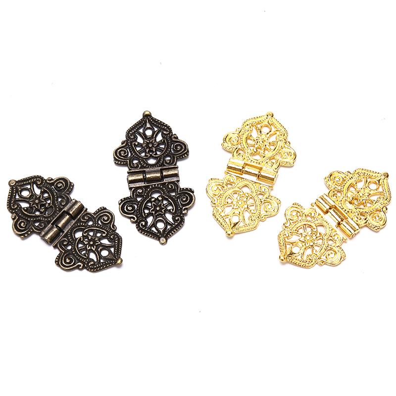 2 шт. винтажный сплав полые петли для цветов мебельная фурнитура Diy коробка металлические петли