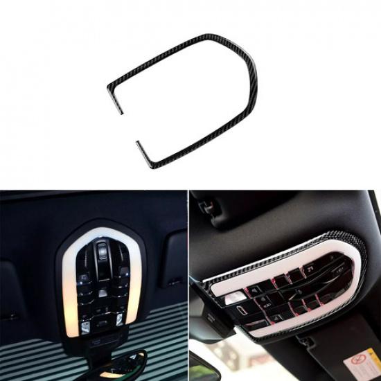 Рамка-отделка корпуса плафона для чтения салона из настоящего карбона для Porsche Macan 2015-