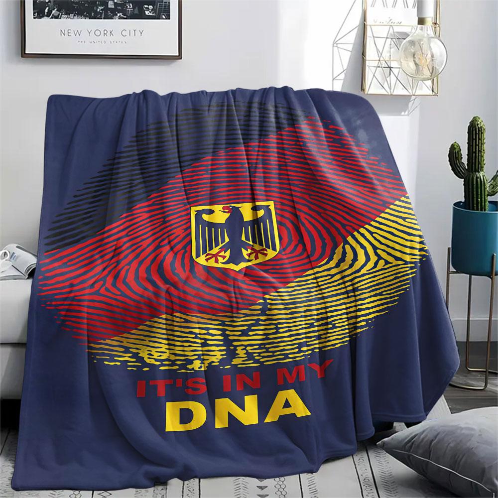 1PC Dynamo Dresden Patterned Flannel Blanket Suitable For All Seasons for Home Decor Warmth and Comfort Gifts Holiday Present