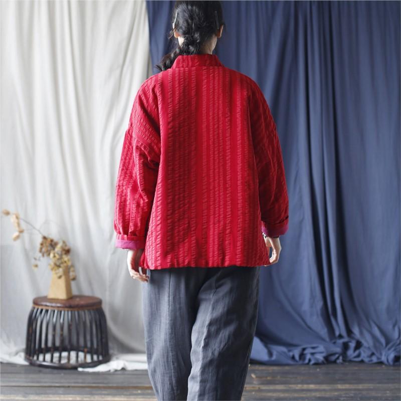 Johnature Женские зимние пальто в винтажном стиле с длинными рукавами