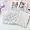 50 шт. Ins Ballet Style Photocard Protector Kpop Bowknot Print Самоклеящиеся пакеты Opp для карточек Подарочная упаковка Самозапечатывающийся пакет
