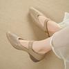 Mary Jane women's shoes 2026 summer new wedge heel hollow retro comfortable soft-soled mother shoes lightweight shallow mouth single shoes