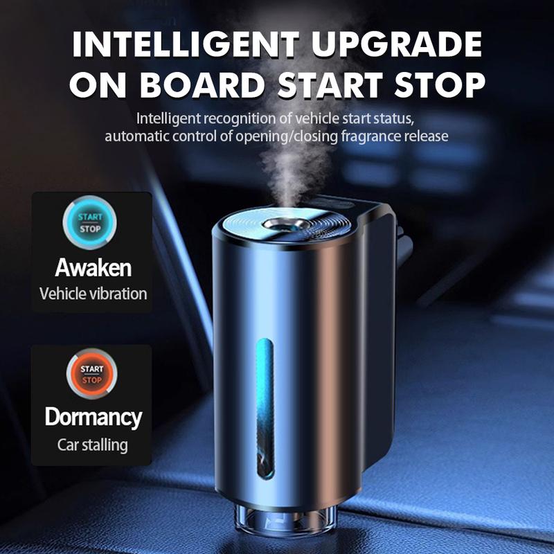 Smart Car Fragrance Diffuser Automobile Aromatherapy Air Freshener Car Interior Deodorizer Light Scent Start Stop Aromatherapy