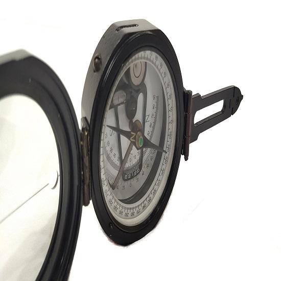 Геологический компас 7,62 см на компасе из алюминия с чехлом из черной кожи - геодезический компас, подарок на свадьбу, подарок на день отца