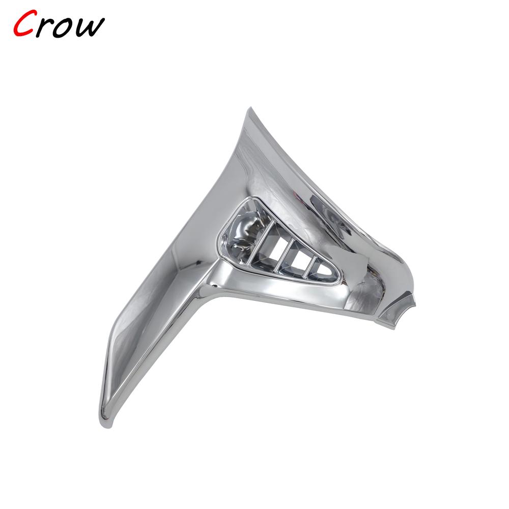 Хромированный треугольный козырек для Honda GoldWing GL 1800 GL1800 2001-2011 Хромированные левая и правая детали мотоцикла Модифицированные аксессуары