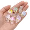 3pcs Candy Color Transparent Imitation Crystal Matting Lollipop Shape Acrylic Beads for Jewelry Making Earring DIY Accessories