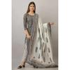 Indian Pakistani Kurta Pant Dupatta Set Women Pure Cotton Top Tunic Kurti Dress VF-20216