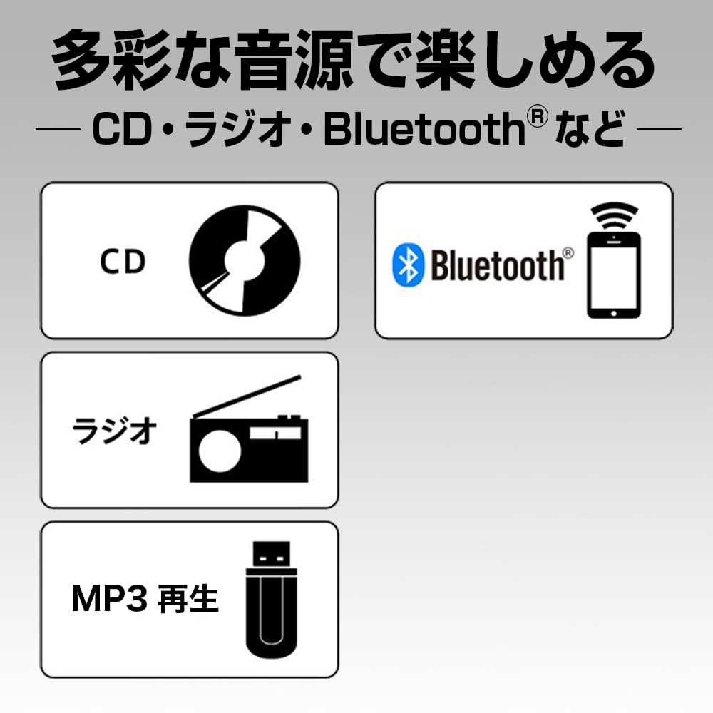 Panasonic Bluetooth CD стереосистема Silver SC-PM270-S