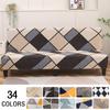 Stretch Futon Cover Armless Sofa Covers Sofa Bed Covers Couch Cover Sofa Slipcover Furniture Protector with Elastic Bottom 1pc