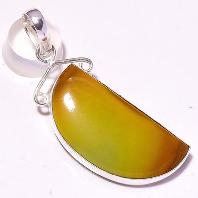 Подвеска из драгоценного камня Ocean Jasper, ручная работа, подарок, антикварное ювелирное изделие, 2,3 дюйма, D0g73