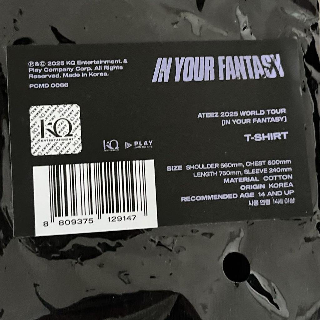 [Б/У] Футболка ATEEZ Tour INYOUR FANTASY