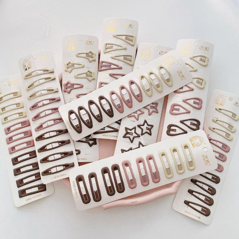 10 шт. новые корейские заколки для волос для девочек, цвет чая с молоком, заколки принцессы с челкой, боковой зажим, аксессуары для волос для маленьких девочек