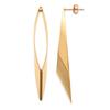[K5799] - Gold Plated 'Choréographie' Earrings - 54x8 Mm