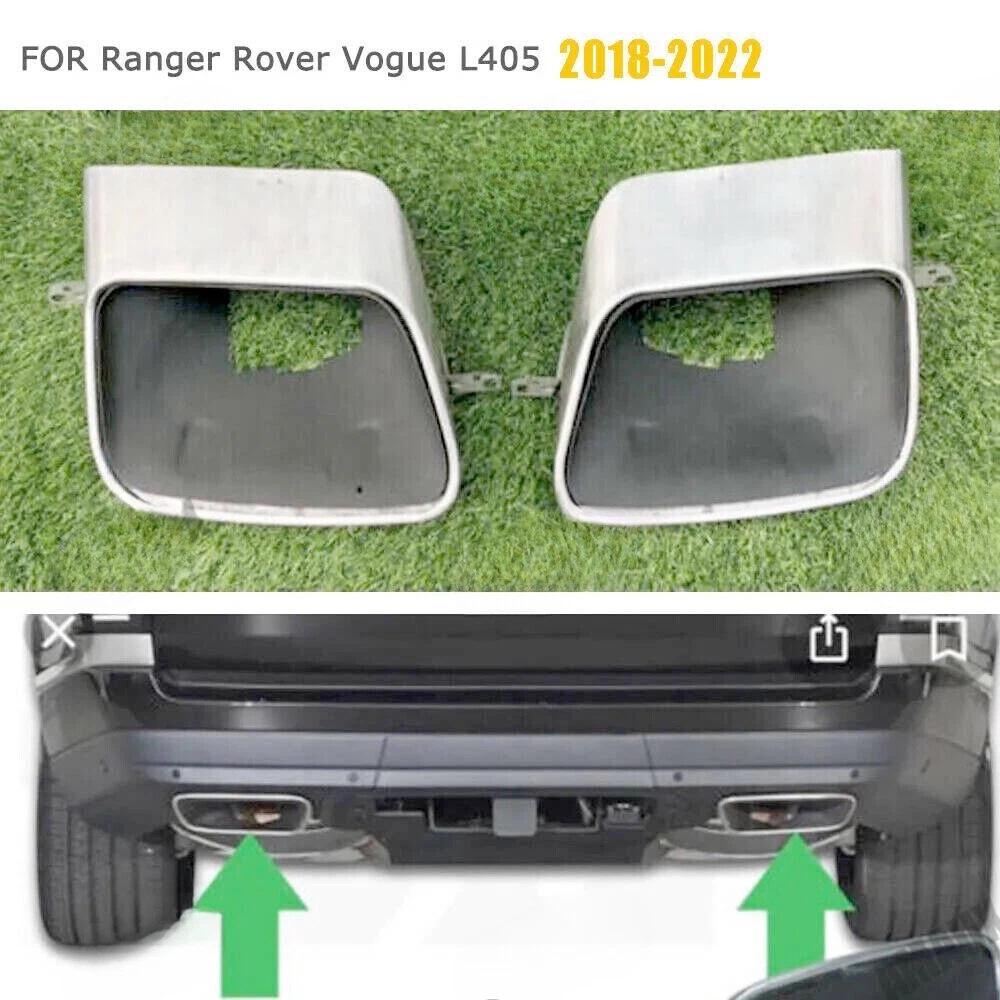 Land Rover Range Rover Vogue L405 Квадратная выхлопная труба-глушитель из нержавеющей стали (2018-2022 гг.)