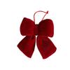Christmas Holiday Decorations Red Velvet 3D Bow Large Red Bow Christmas Decoration Christmas Tree Pendants Party Props