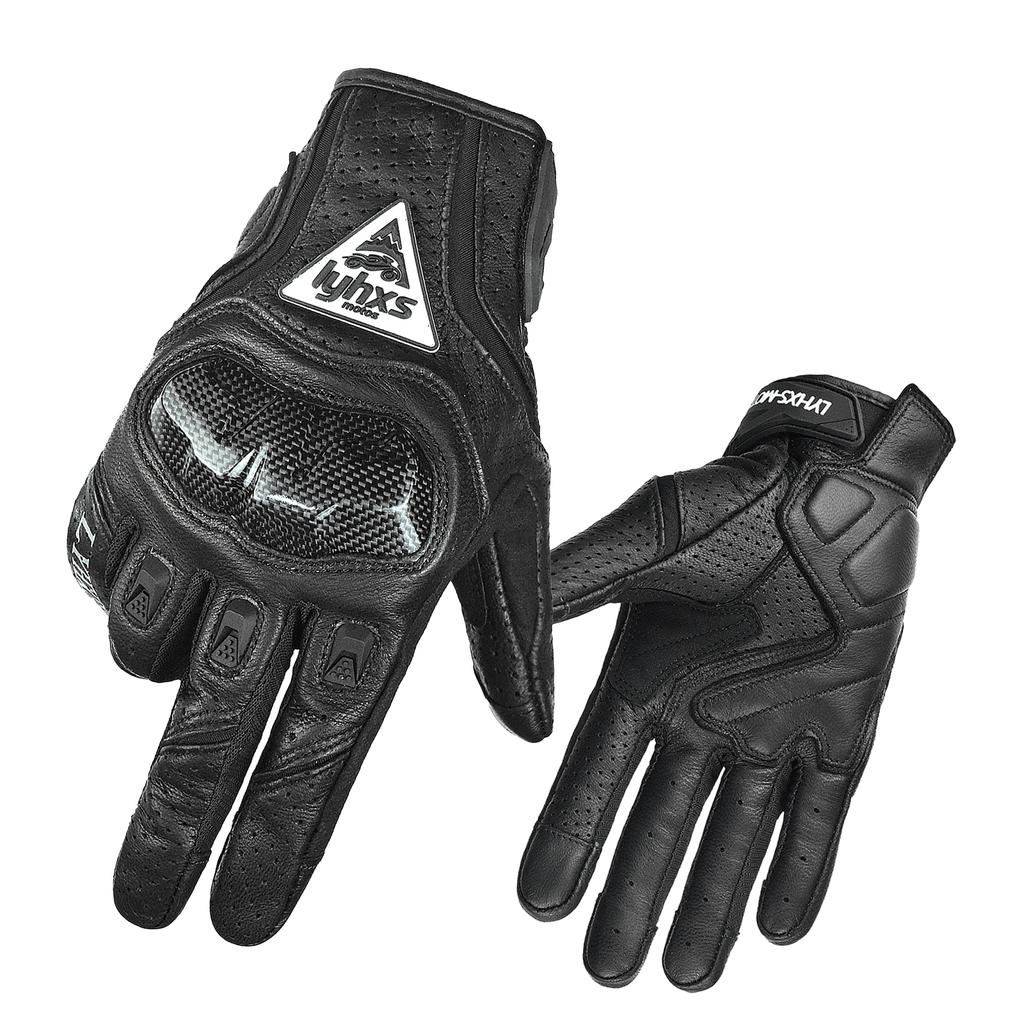 Motorcycle Racing Gloves Equipment Leather Carbon Protection Moto Cross Dirtbiker Riding Motocross Motorcyclist Cycling Glove