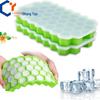 Honeycomb Silicone Ice Cube Tray with Lid - 37 Grids Popsicle Mold