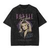 Washed T Shirts Music Bonnie Tyler Hip Hop Vintage TShirt Street  Streetwear Short Sleeve Graphic Tops Tees for Men Women