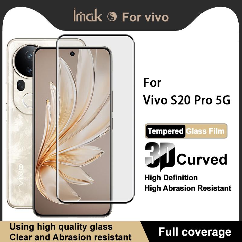 Для Vivo S20 Pro 5G Glass IMAK 3D изогнутая полноэкранная закаленная стеклянная пленка