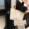 Милый сладкий принт тренд мода большая вместимость для поездок на работу практичная универсальная повседневная сумка-тоут сумка на плечо подмышку женская