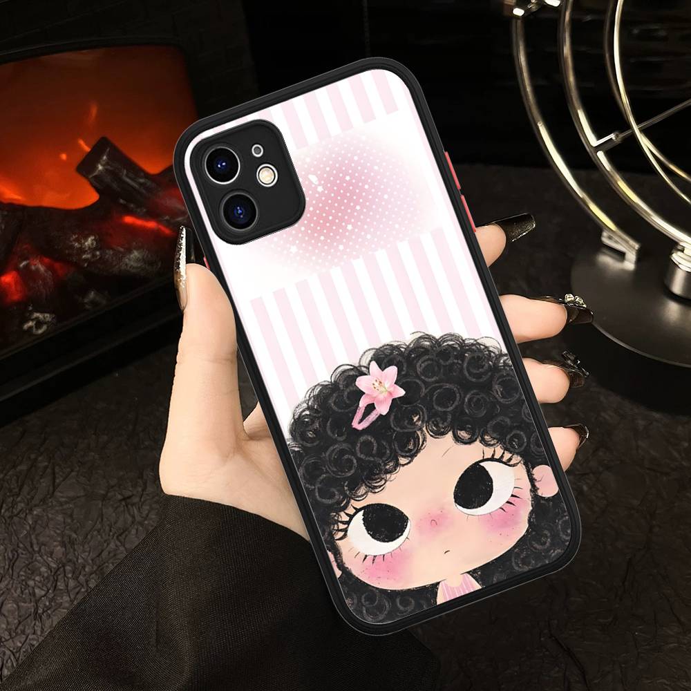 Чехол для телефона в стиле комиксов для iPhone 16 15 14 11 12 13 Pro Max Plus 12 XS Max Задняя крышка Матовый чехол