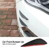 4Pcs Universal Car Front Bumper Lip Splitter Fins Body Spoiler Canards Carbon Fibe Motors Spoiler Separator Decal Stickers
