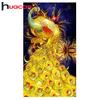 Huacan DIY 5D Diamond Sticker Cross Stitch Painting Golden Phoenix Home Decor