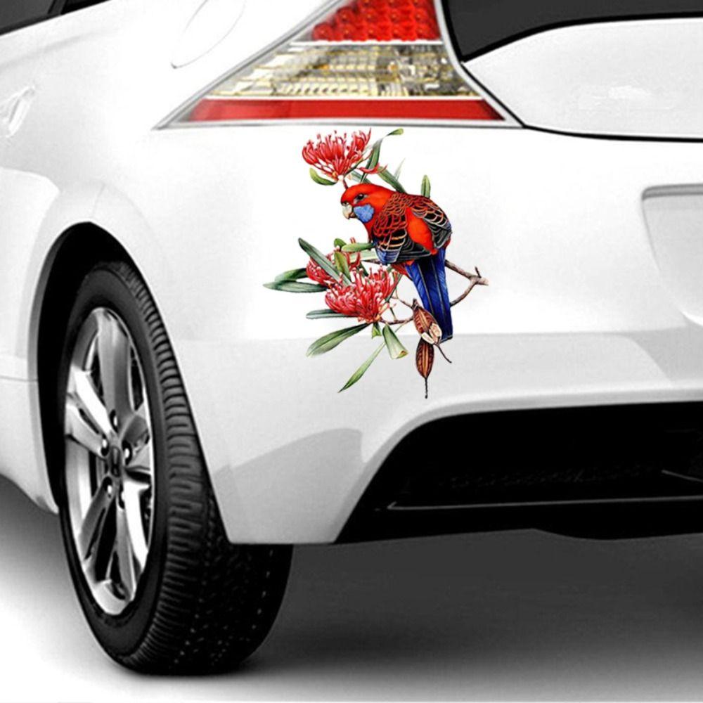 Водонепроницаемые милые наклейки с попугаями, красочные наклейки с птицами и животными, тематический стиль, декоративные наклейки