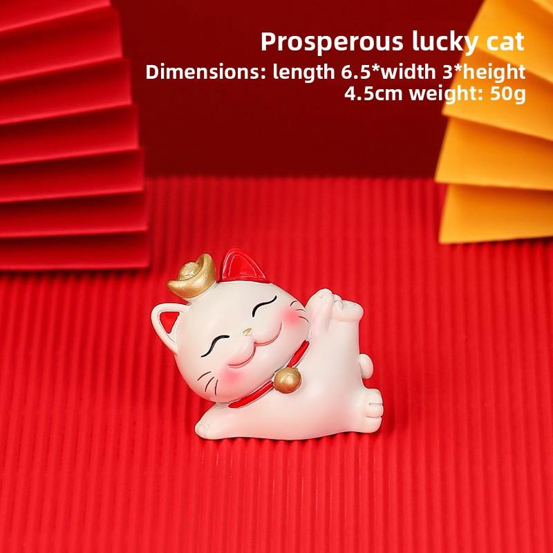 Милая подставка для мобильного телефона, украшение, милый манеки-неко из смолы, для офисного стола, милый подарок, украшение