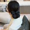 Headwear For Girls Hair Clip Bow Spring Clip Ponytail Clip Hairgrips Cover Net Korean Bun Snood