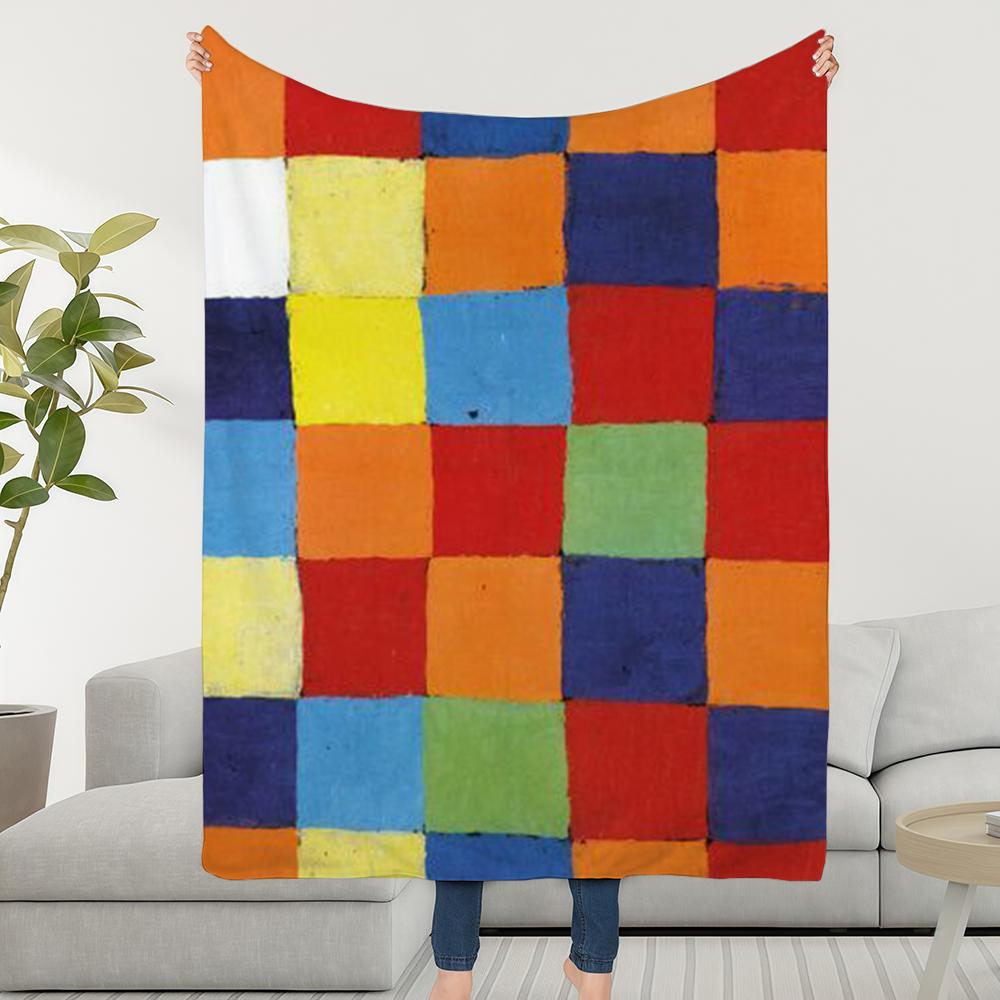 Blanket Throw Super Colorful Cosy Plush Living Room Plaid Sofa Couch Childish Birthday Gifts