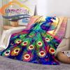 Animal Blanket Peacocks and Tigers  Print All Season Lightweight Plush Cozy Super Soft Luxury Couch Sofa Bed