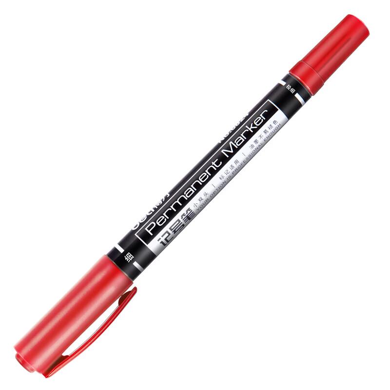 Deli 6824 Double-Headed Oil-Based Marker Pen