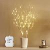 Hairui Birch Branch with LED Illumination, 45cm Tall, Tabletop Light, Nordic Style, White (Vase Not Included)