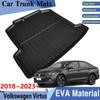 Для Volkswagen Virtus Аксессуары Седан VW Polo Седан Lavida XR ~ Коврик в багажник автомобиля Задняя часть багажника Легко чистящаяся Накладка Аксессуары