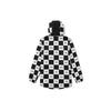 Vans Куртка с капюшоном и шахматным узором Skull Checkerboard, мужская куртка, черная VN0A54JXZ79