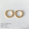 EMANCO 12/14/18MM Stainless Steel Ear Buckle for Women Simple Classic Small Steel Earrings Stud Thin Hoops Earrings Jewelry Gift