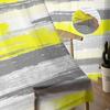 Geometric Line Paint Yellow Tulle Curtains For Living Room Sheer Curtain For Bedroom Kitchen Blinds Voile Curtains