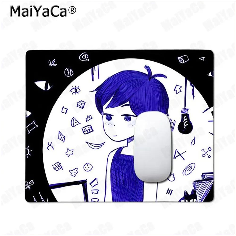 OMOCAT Коврик для мыши с узором Omori Резиновый Маленький Утолщенный Коврик для мыши Игровая Клавиатура Офисные Принадлежности Декор для Комнаты Ковер для Мыши ПК