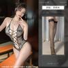 Sexy neck free lace onesie waist perspective temptation empty tight sexy lingerie women