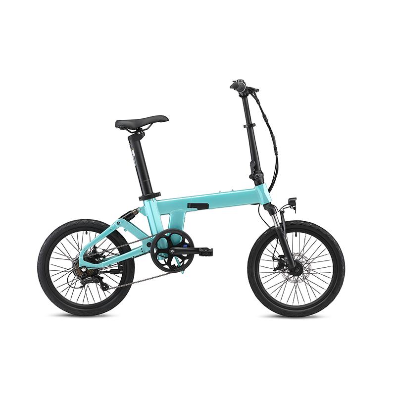 H19 Foldable City E-Bike, 36V10Ah Battery Dual Shock 7 Speed Adult Folding Electric Bicycle,36V 250W Motor Up To 60KM Range