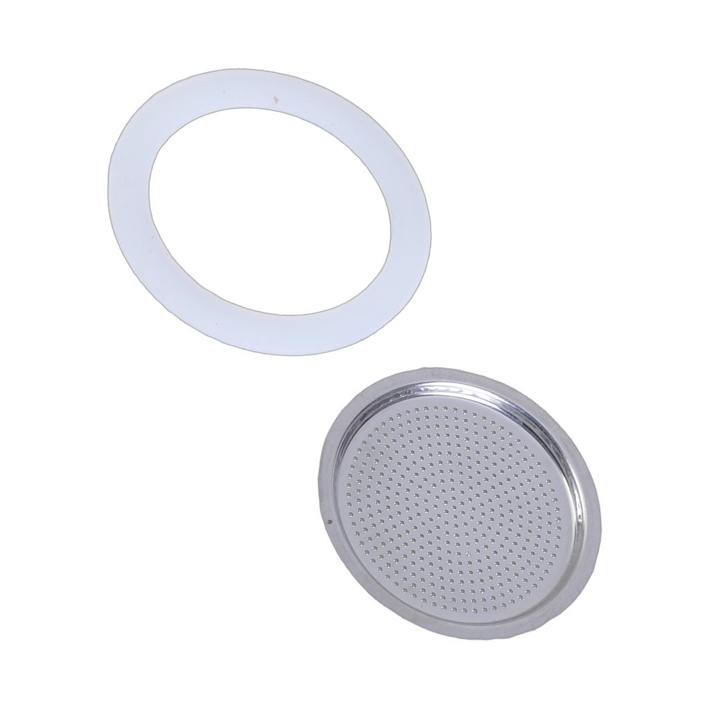 Coffee Machine Replacement Parts Stainless Steel Filter and Flexible Silicones Gasket Seal Espresso Maker Accessories