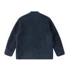 Флисовый джемпер Solew Varsity с воротником-стойкой_Темно-синий