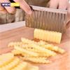 Potato French Fry Cutter Stainless Steel Kitchen Accessories Wave Knife Serrated Blade Chopper Carrot Slicer Vegetable Tools