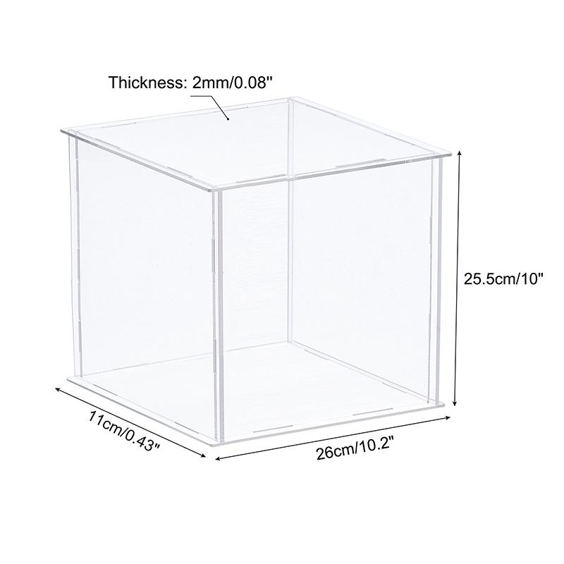 Акриловая витрина 41 размера для коллекционных предметов Сборная Прозрачная Защитная Витрина Куб Коробка для хранения Пыленепроницаемая Выставка Организация Игрушек